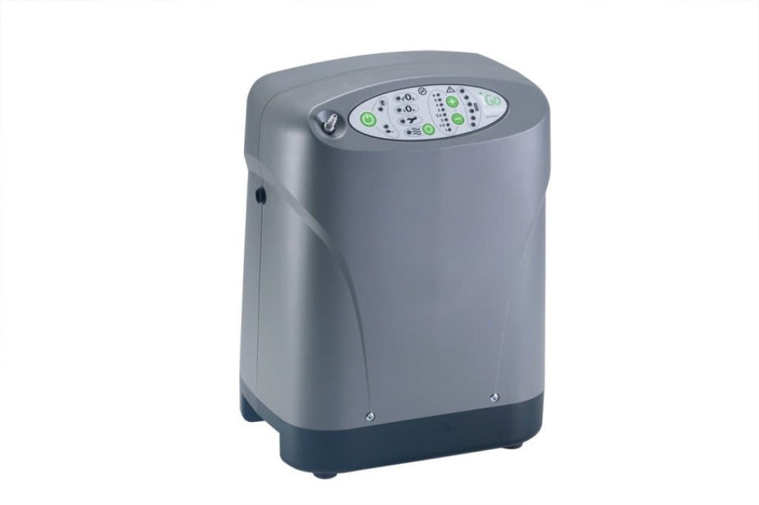 DeVilbiss iGo® Portable Oxygen Concentrator with Rolling Cart - Senior.com Portable Oxygen Concentrators